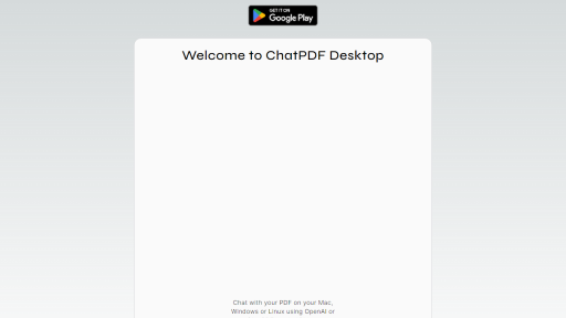 ChatPDF for Desktop - AI Technology Solution