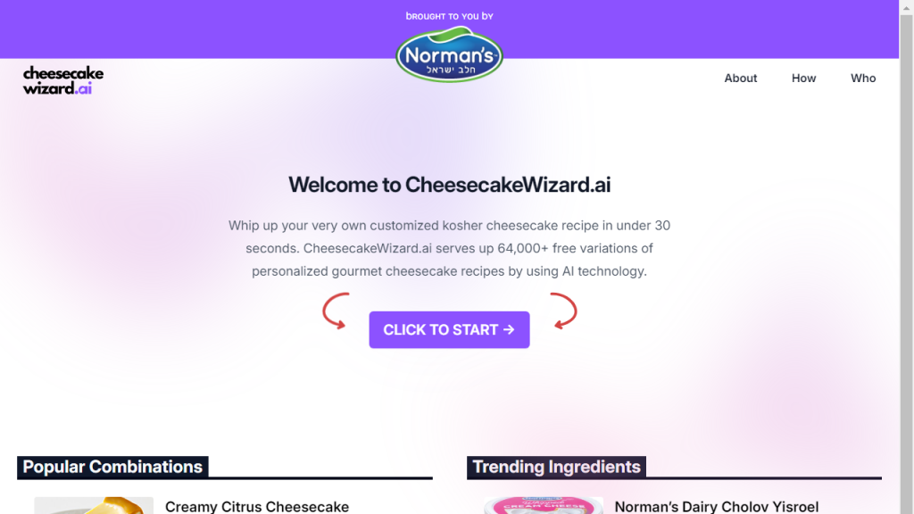 Cheesecakewizard - AI Technology Solution