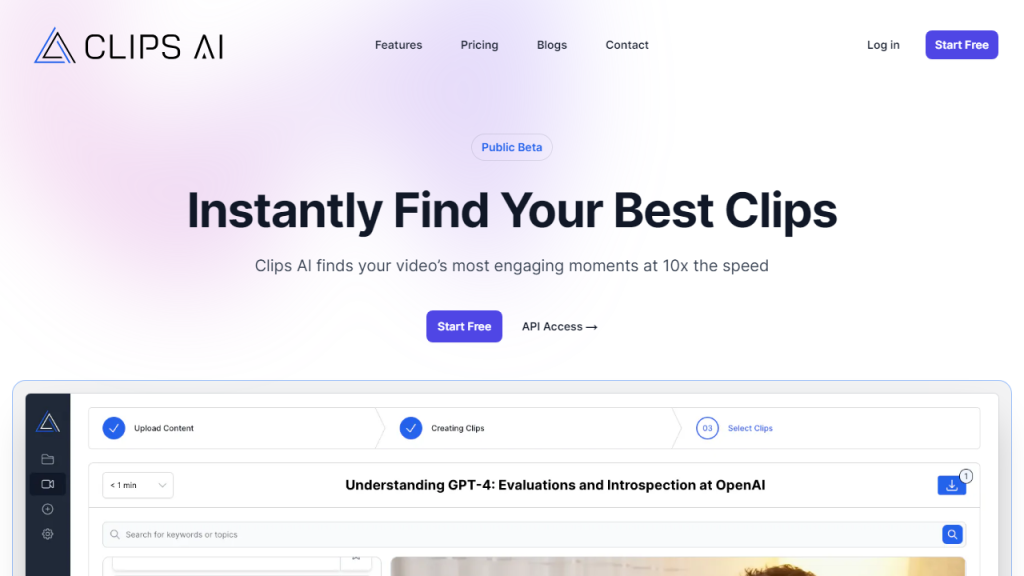 Clips AI - AI Technology Solution