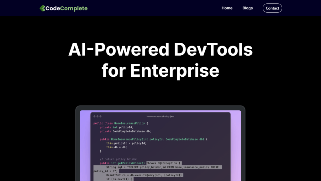 CodeComplete - AI Technology Solution