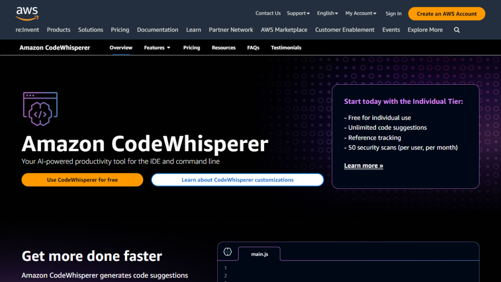 CodeWhisperer - AI Technology Solution