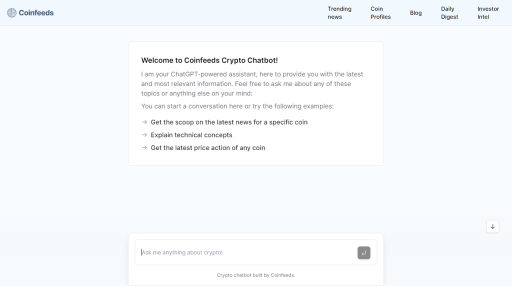 Coinfeeds - AI Technology Solution