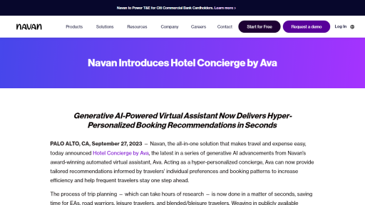 Concierge by Ava - AI Technology Solution