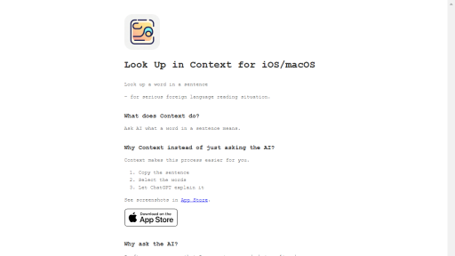 Context Word Lookup - AI Technology Solution