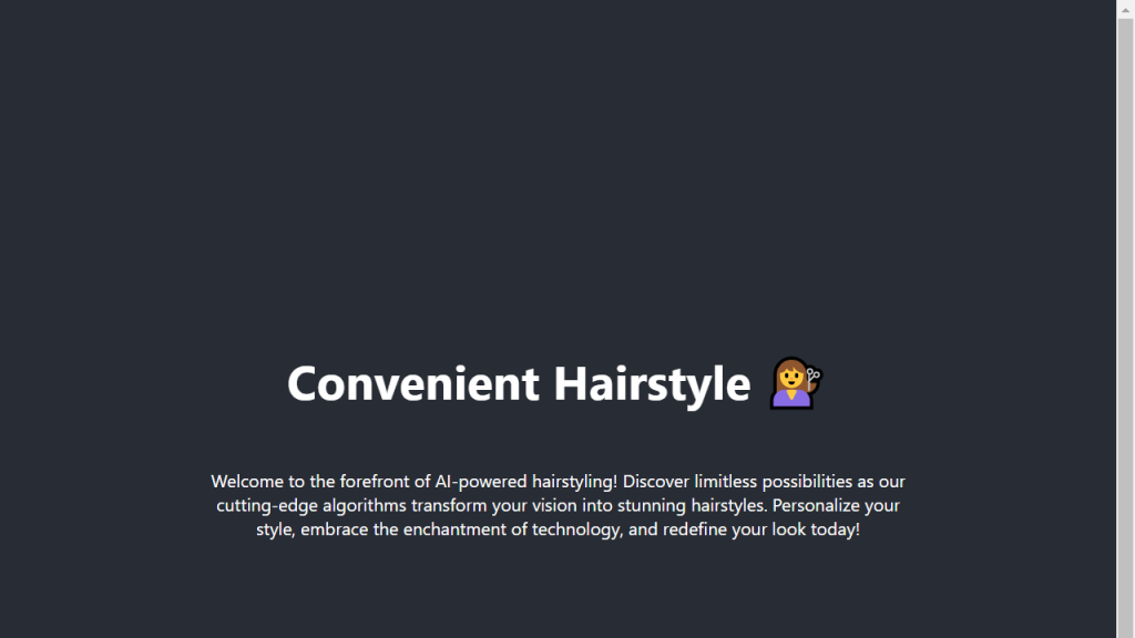 Convenient Hairstyle - AI Technology Solution