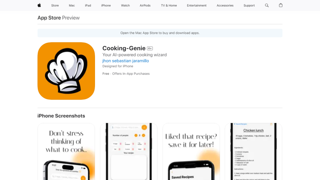 Cooking-Genie - AI Technology Solution