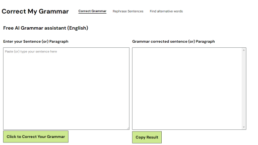 Correct My Grammar - AI Technology Solution