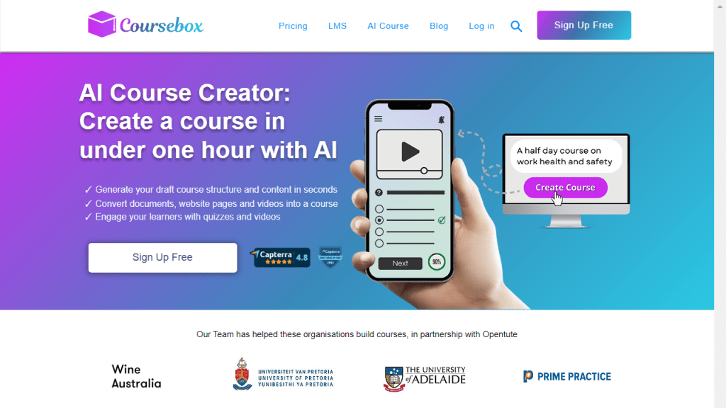 Coursebox - AI Technology Solution