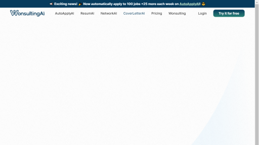 CoverletterAI by Wonsulting - AI Technology Solution