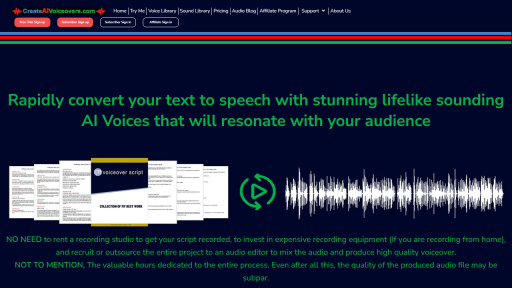 Createaivoiceovers - AI Technology Solution