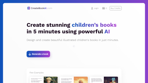 CreateBookAI - AI Technology Solution