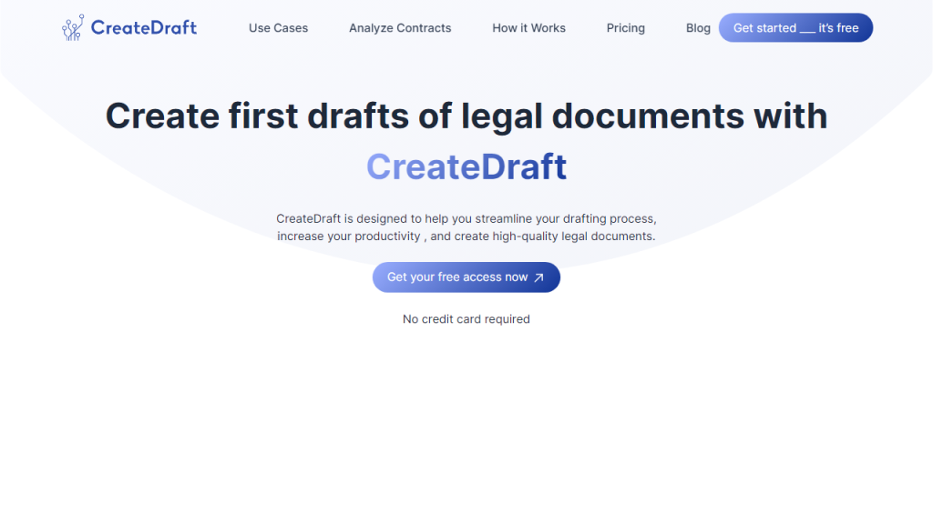 CreateDraft - AI Technology Solution