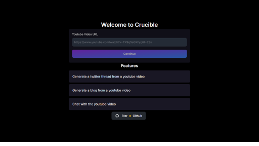 Crucible - AI Technology Solution