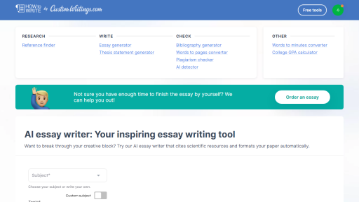 CustomWritings Essay - AI Technology Solution