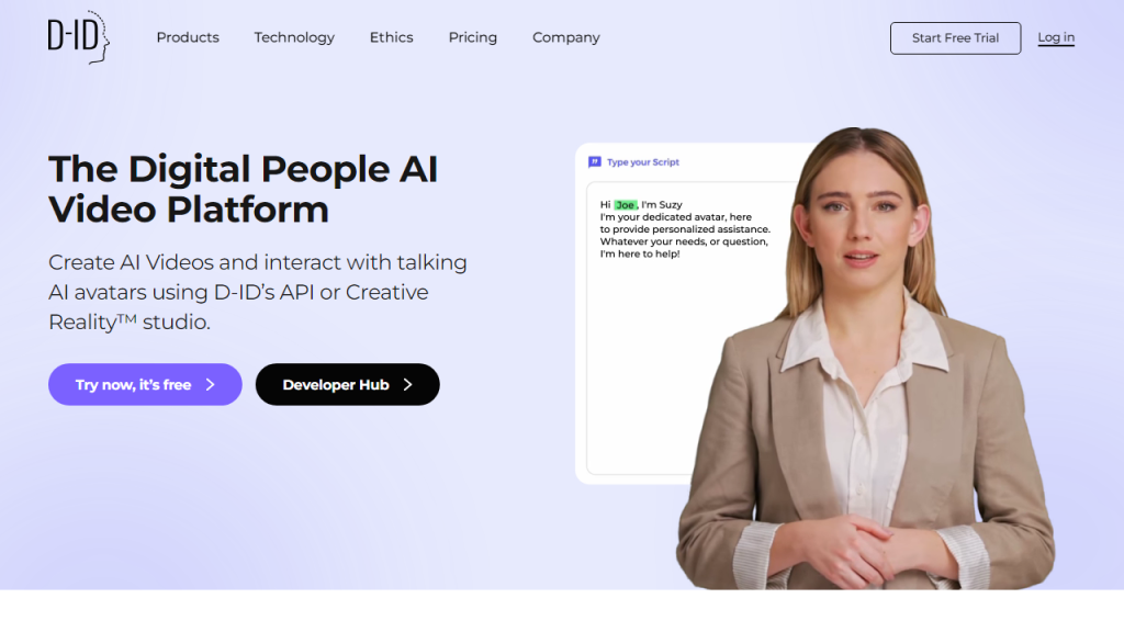 D-ID - AI Technology Solution