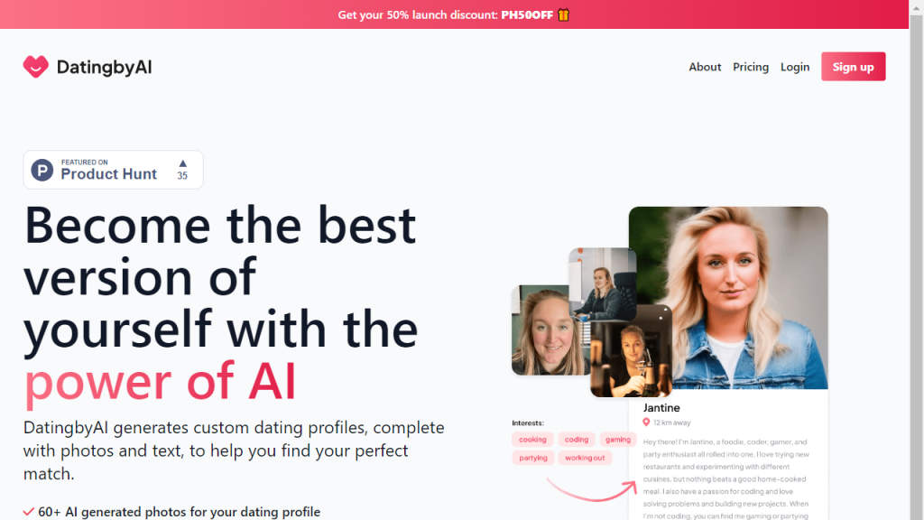 DatingbyAI - AI Technology Solution