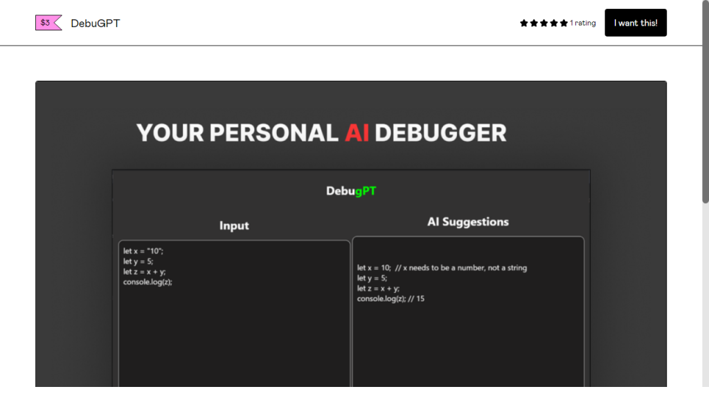 DebugPT - AI Technology Solution