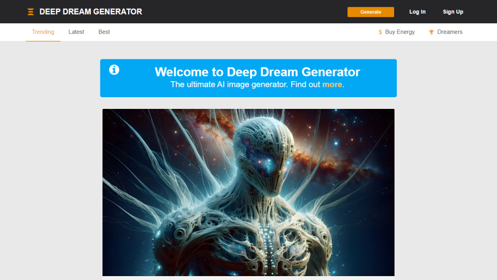 Deepdreamgenerator - AI Technology Solution