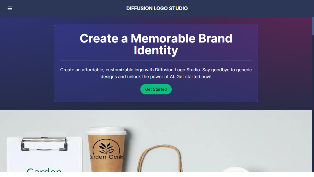 Diffusion Logo Studio - AI Technology Solution