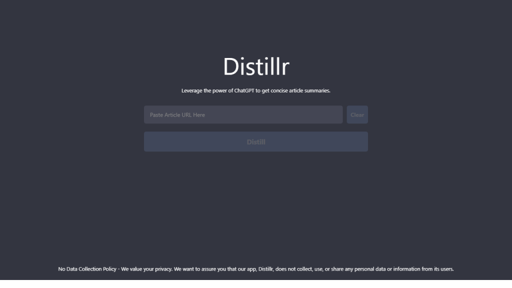 Distillr - AI Technology Solution