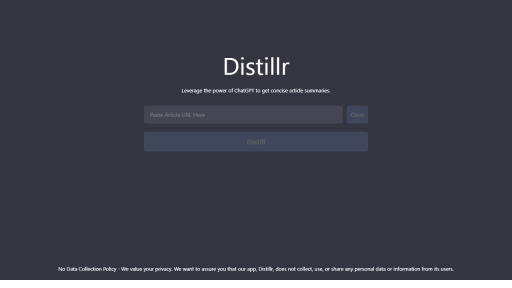 Distillr - AI Technology Solution