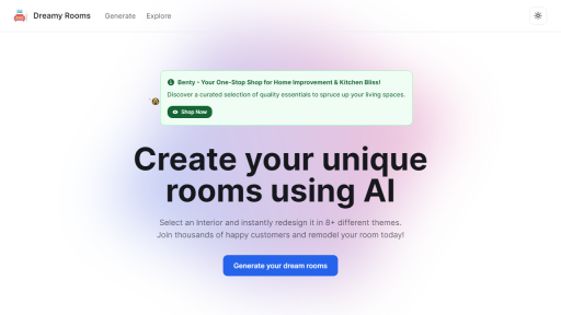 DreamyRooms - AI Technology Solution