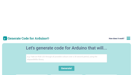 Duino Code Generator - AI Technology Solution