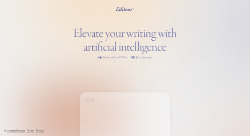 Editeur - AI Technology Solution