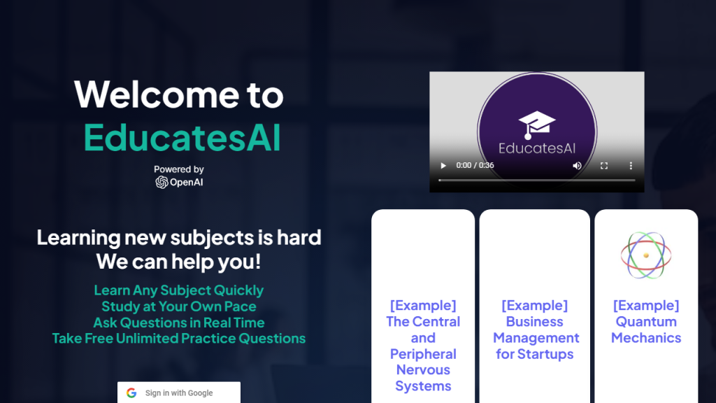 EducatesAI - AI Technology Solution