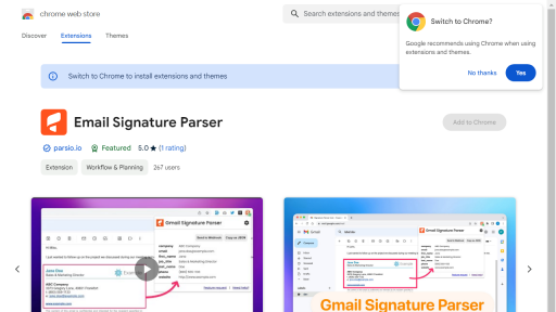 Email Signature Parser - AI Technology Solution