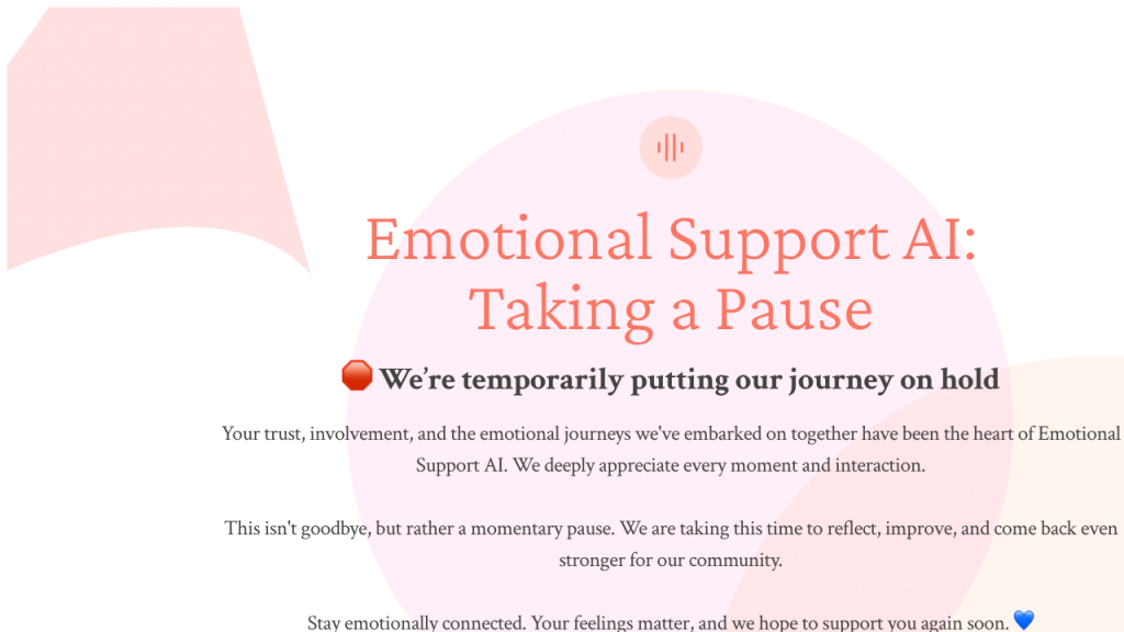 Emotional Support AI - AI Technology Solution