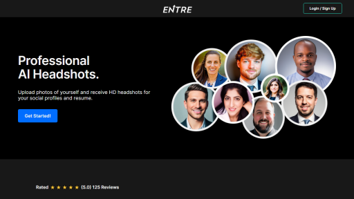 Entre Headshots - AI Technology Solution