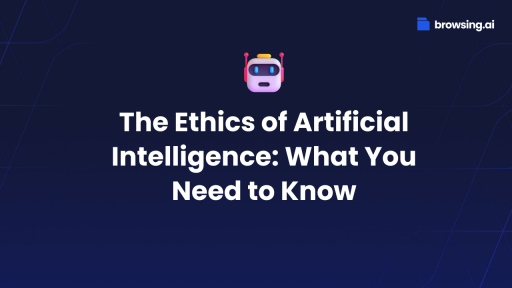 Ethics of AI