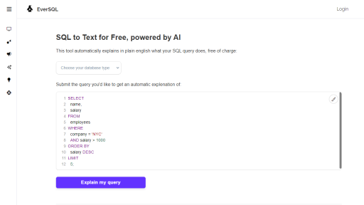 EverSQL - AI Technology Solution