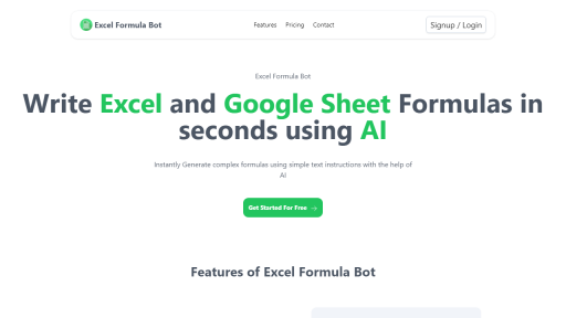 Excel Formul Bot - AI Technology Solution