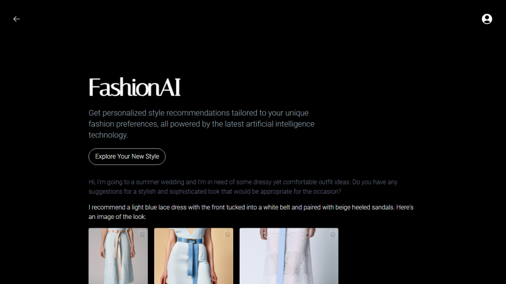 FashionAI - AI Technology Solution