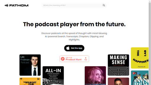 Fathom Podcast Player - AI Technology Solution