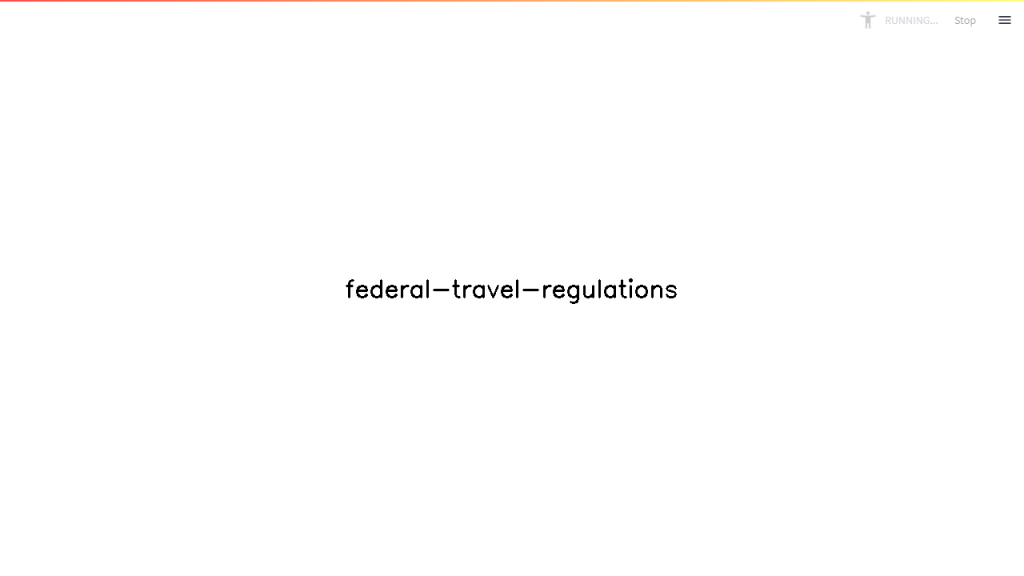 Federal Travel Regulations - AI Technology Solution