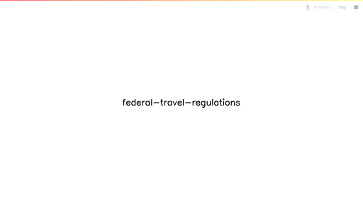Federal Travel Regulations - AI Technology Solution