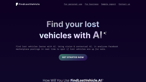 Find lost vehicle - AI Technology Solution