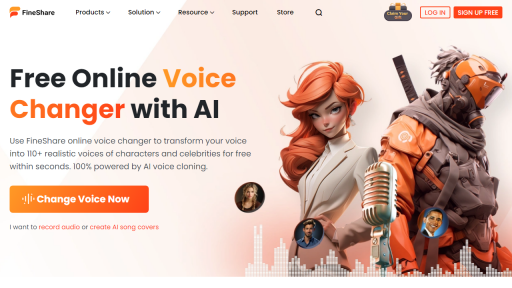 FineShare Voice Changer - AI Technology Solution