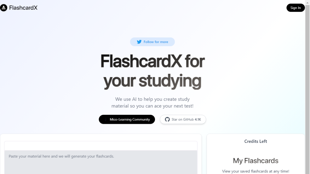 FlashcardX - AI Technology Solution