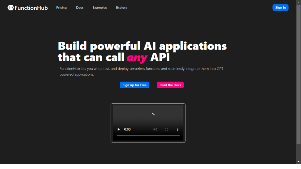 FunctionHub - AI Technology Solution