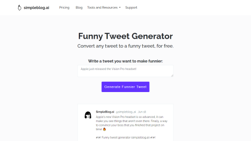 Funny tweet generator - AI Technology Solution