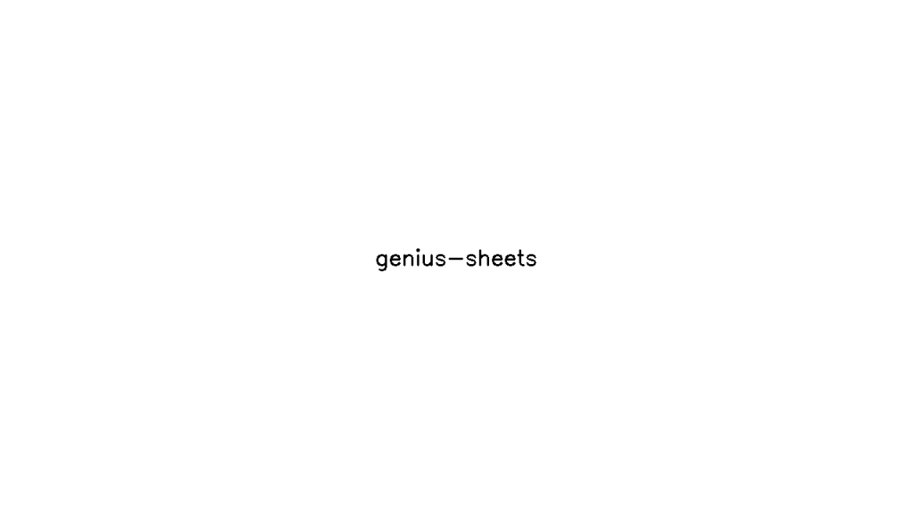 Genius Sheets - AI Technology Solution