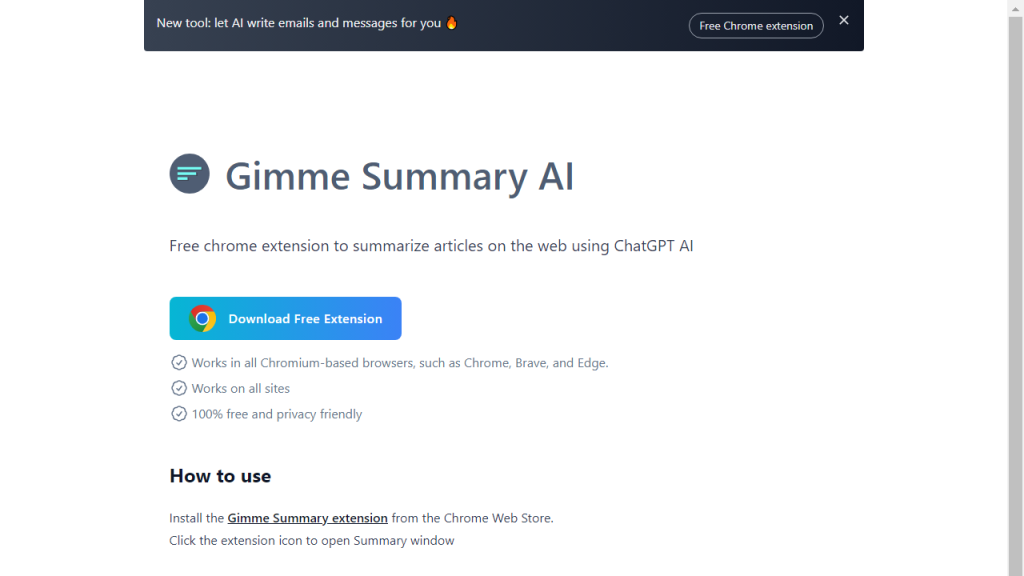 Gimme Summary AI - AI Technology Solution