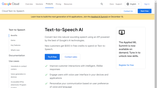 Google text to speech - AI Technology Solution