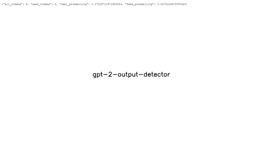 GPT-2 Output Detector - AI Technology Solution