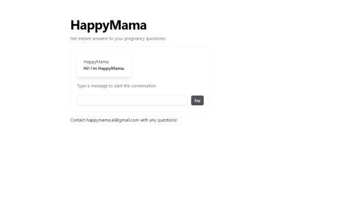 Happy Mama - AI Technology Solution