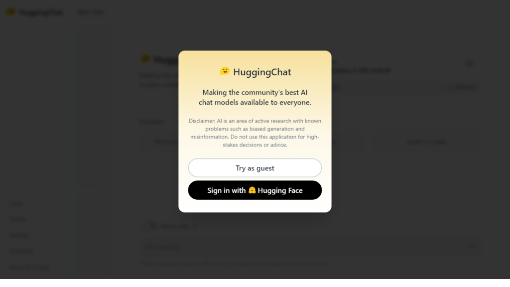 HuggingChat - AI Technology Solution